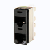 Legrand - Ortronics OR-DJ5E00 Clarity 5E Dual Panel Jack, Rear Load, T568A/B, 180 Degree